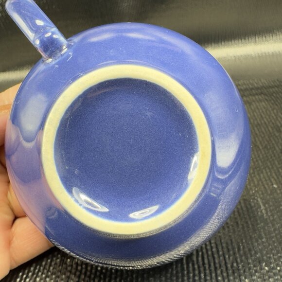 Pierre Deux Blue Teacup And Saucer Set Ceramic Made In Portugal Cup Plate Set - Picture 7 of 16